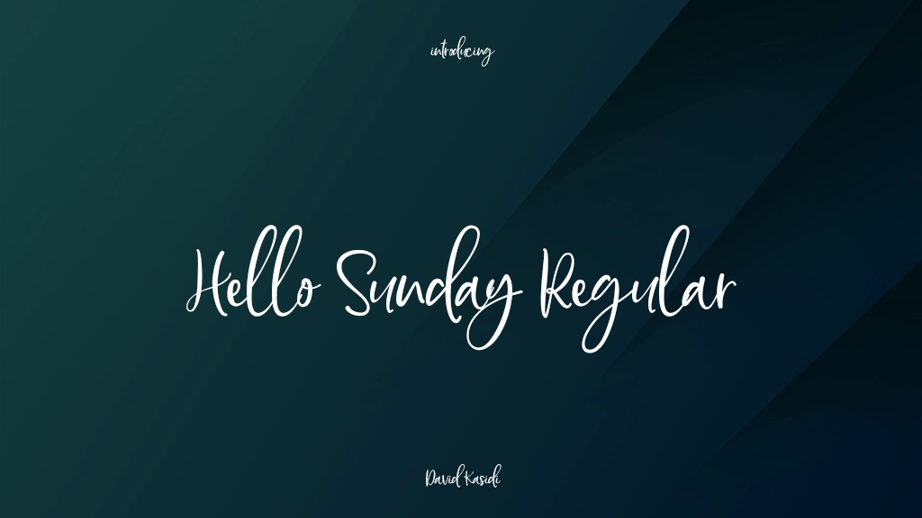 Hello Sunday DEMO Regular Font Sample Images  1