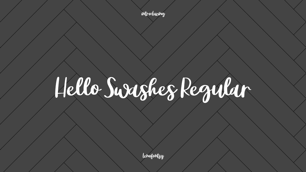 Hello Swashes Regular Font Sample Images  1