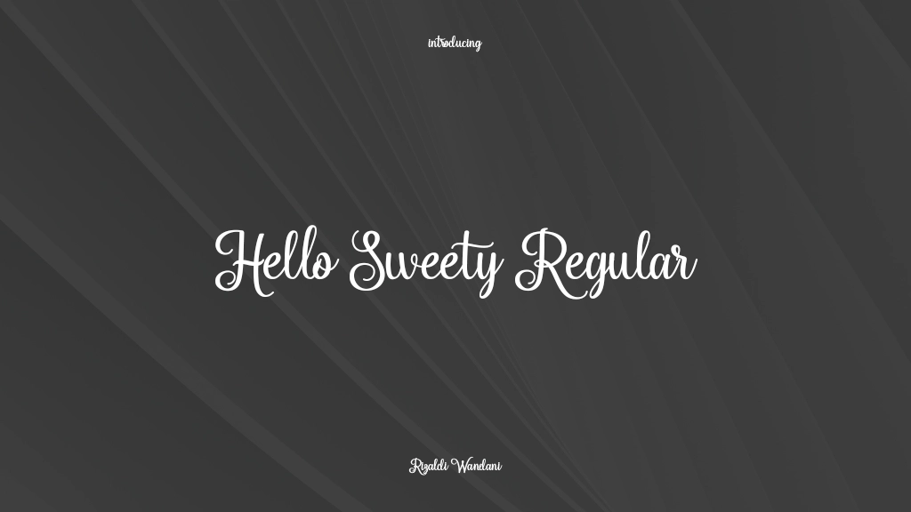 Hello Sweety Regular Font Sample Images  1