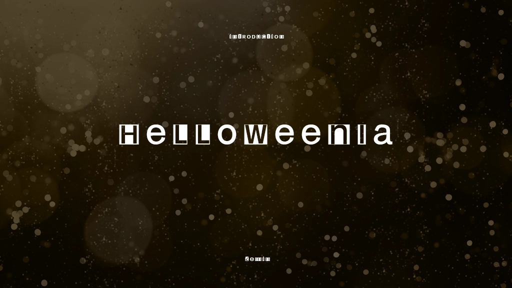 HelloweeniA 字体样本图像  1