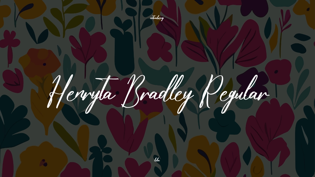 Henryta Bradley Regular Images d’exemples de polices  1