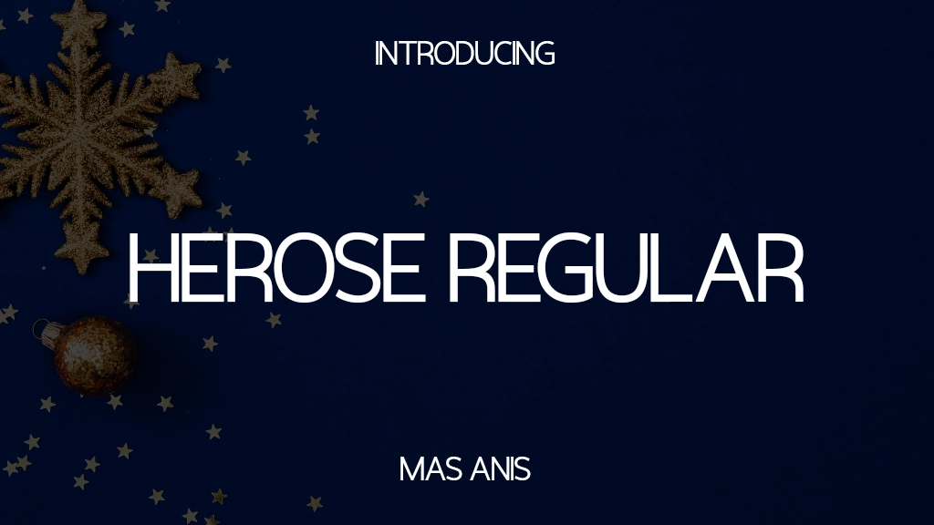 Herose Regular Font Sample Images  1