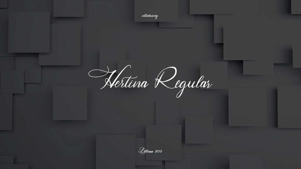 Hertina Regular Font Sample Images  1