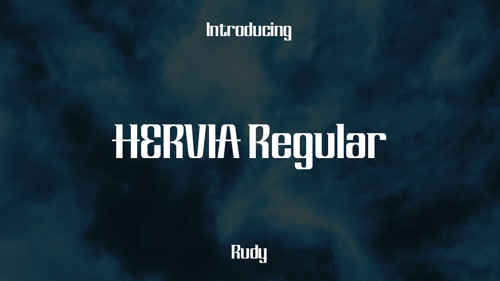 HERVIA Trial Regular Font Sample Images  1