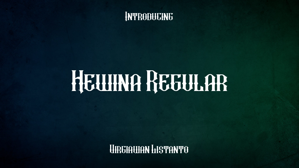 Hewina Regular Font Sample Images  1