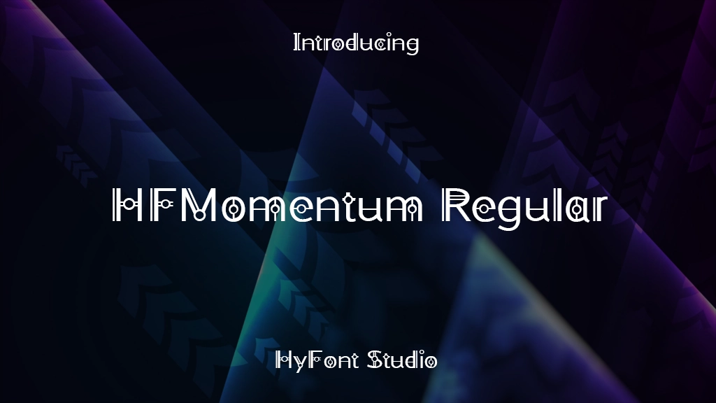 HFMomentum Regular Images d’exemples de polices  1