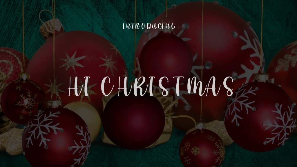 Hi Christmas Font Sample Images  1