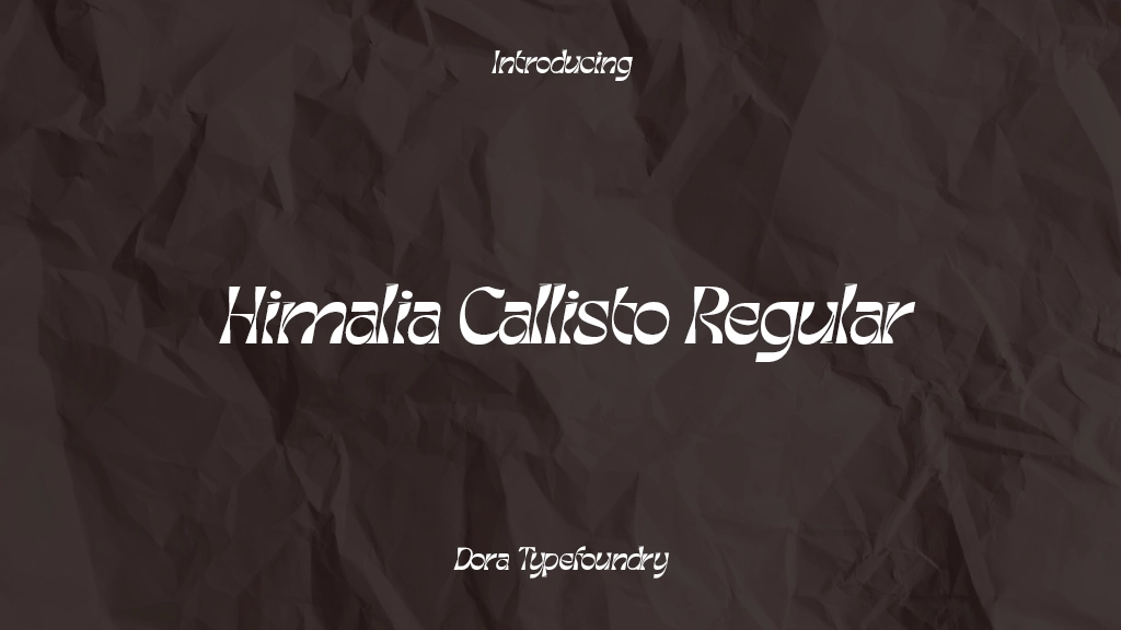 Himalia Callisto Regular Font Sample Images  1