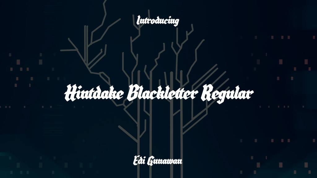 Hintdake Blackletter Regular Font Sample Images  1