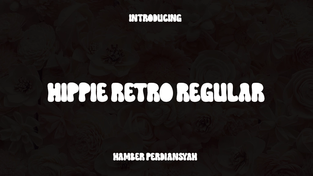 Hippie Retro Regular Font Sample Images  1