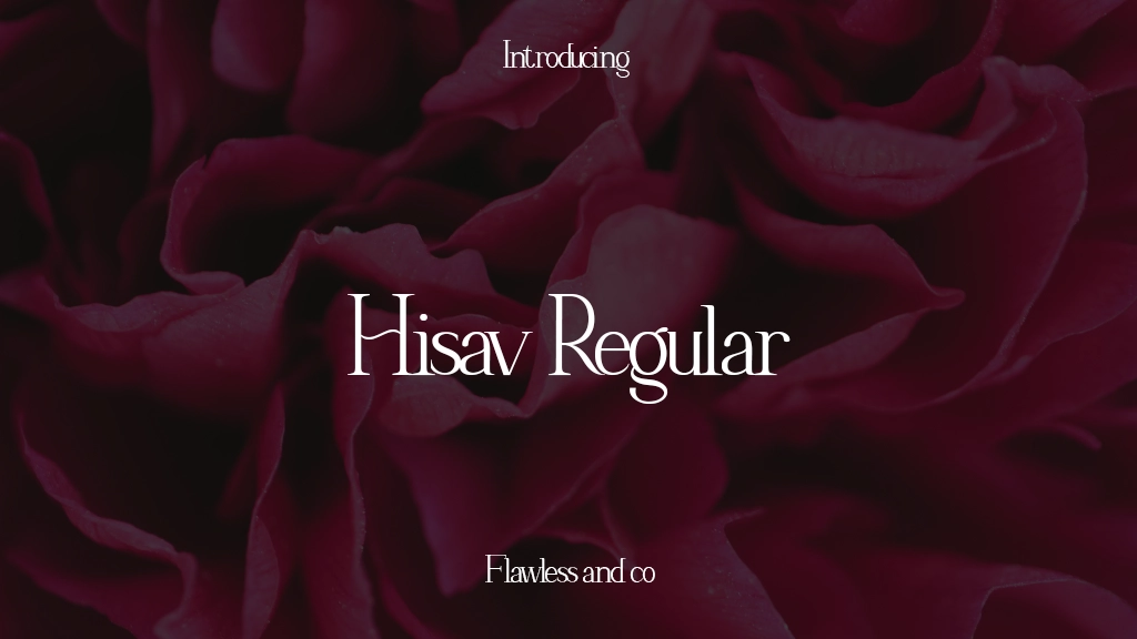 Hisav Regular Font Sample Images  1