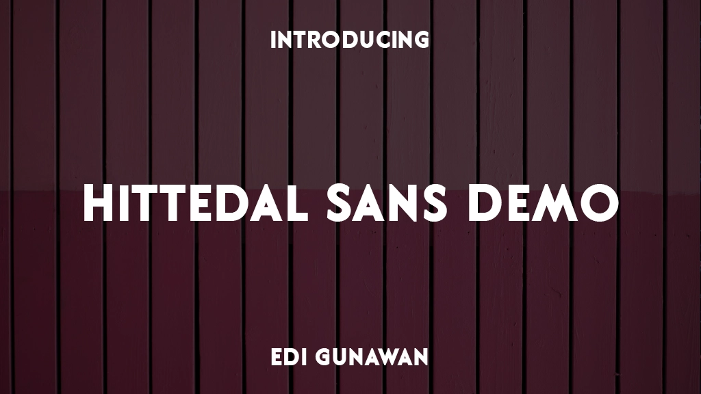 Hittedal Sans Demo Font Sample Images  1