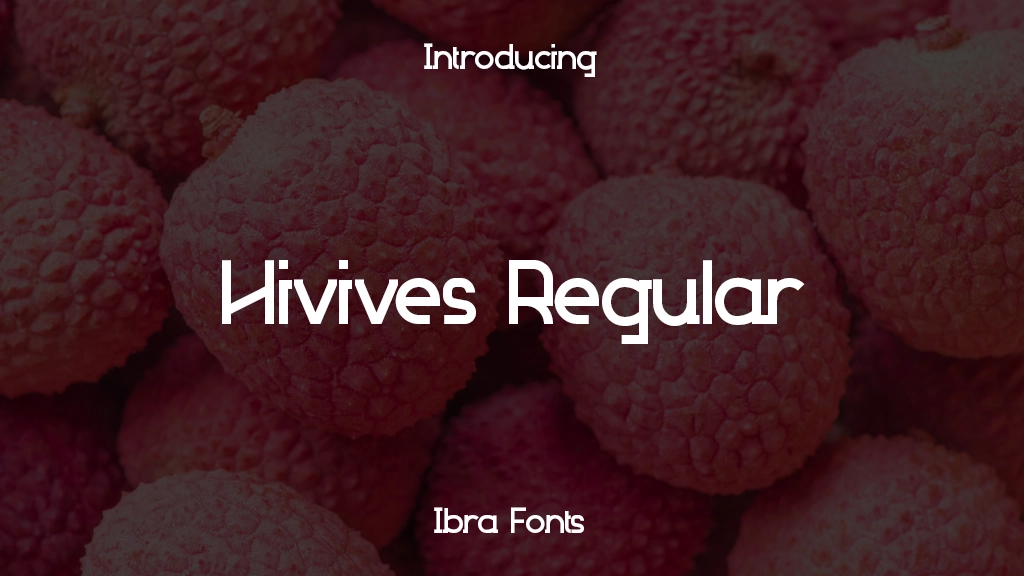 Hivives Personal Use Regular Font Sample Images  1