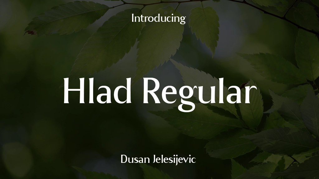 Hlad Regular Font Sample Images  1