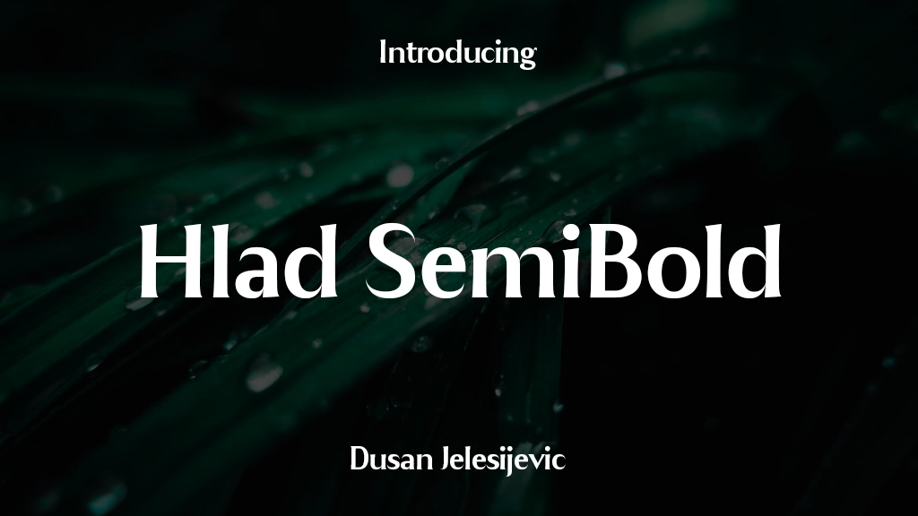 Hlad SemiBold Font Sample Images  1