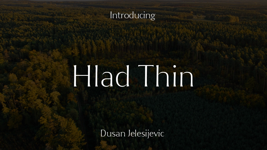 Hlad Thin Font Sample Images  1