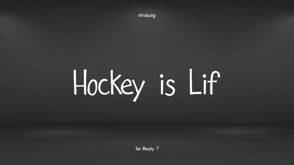 Hockey is Lif Font Sample Images  1