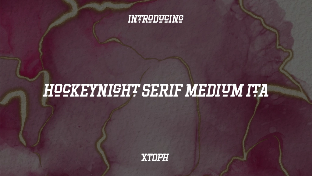 Hockeynight Serif Medium Ita Font Sample Images  1