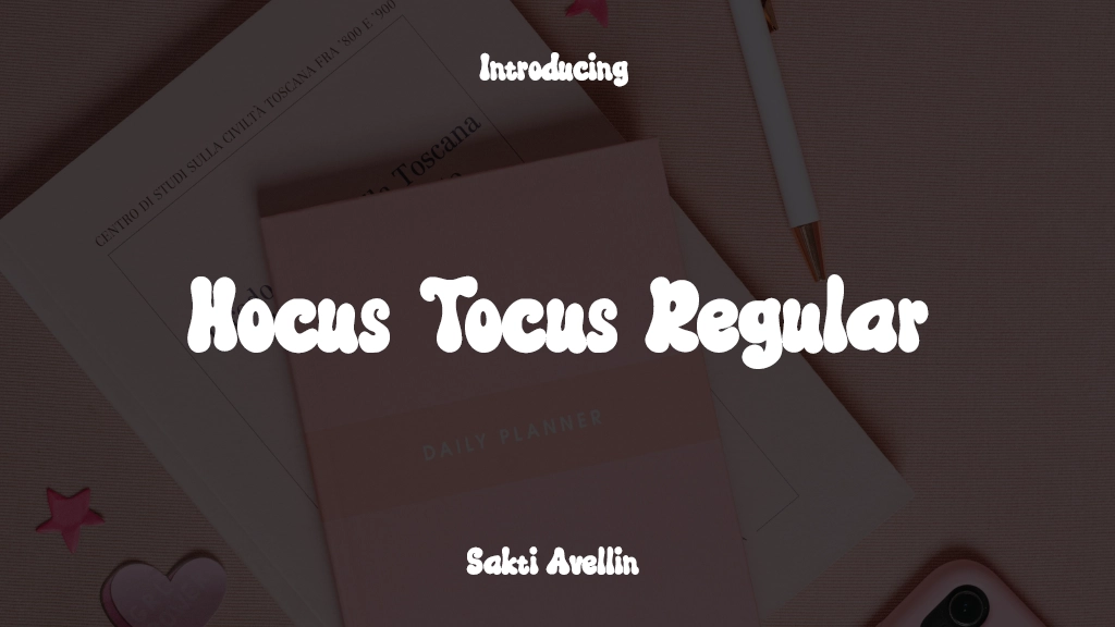 Hocus Tocus Regular Beispielbilder für Schriftarten  1