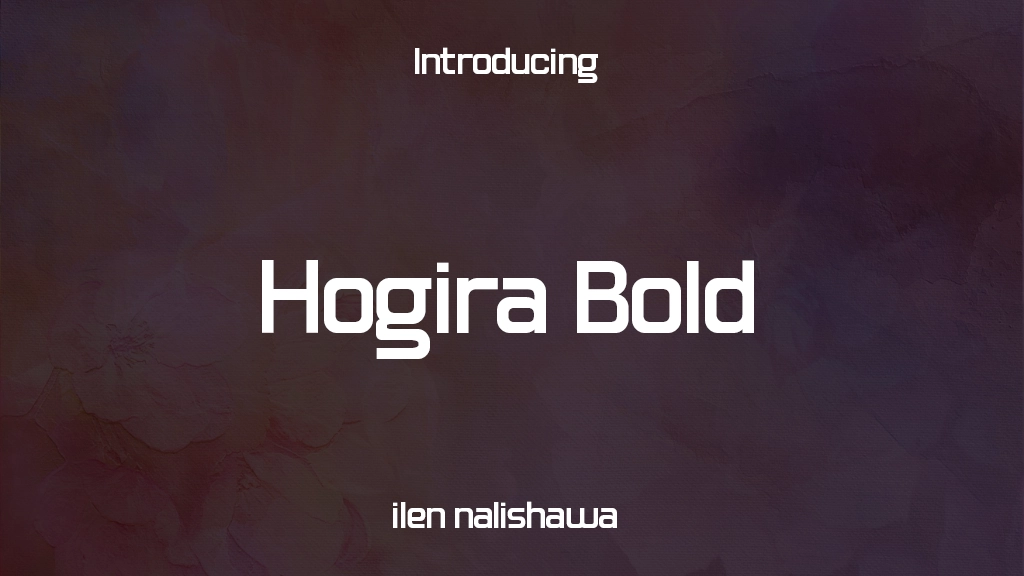 Hogira Bold Font Sample Images  1