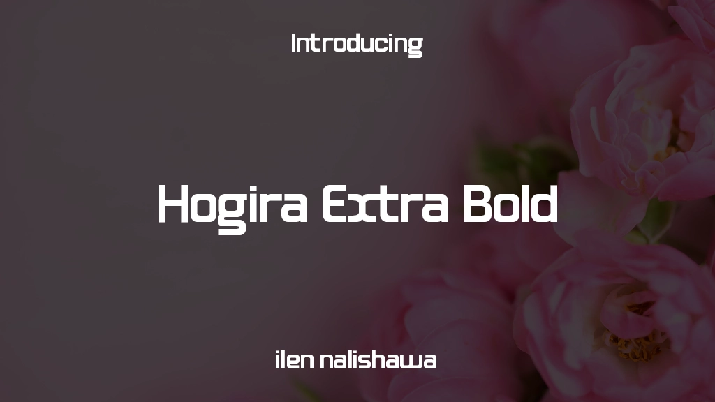 Hogira Extra Bold 글꼴 샘플 이미지  1