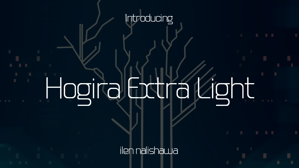 Hogira Extra Light 글꼴 샘플 이미지  1