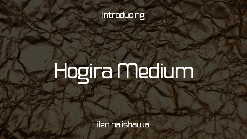 Hogira Medium Font Sample Images  1