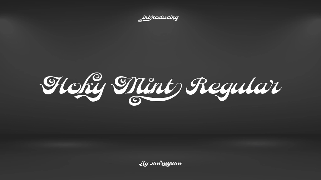 Hoky Mint Regular Font Sample Images  1