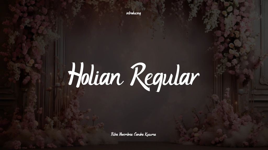 Holian Regular Font Sample Images  1