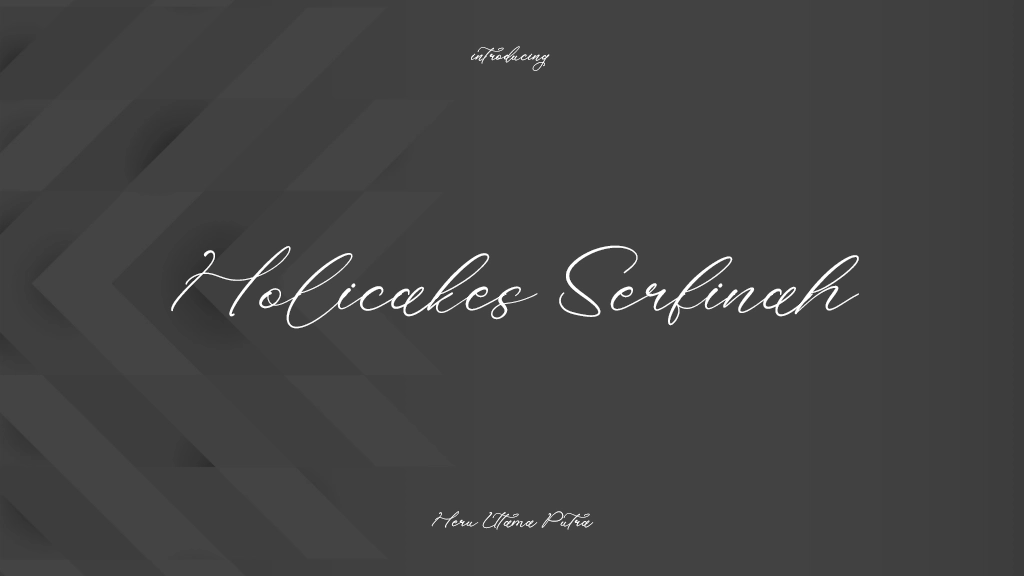 Holicakes Serfinah 글꼴 샘플 이미지  1