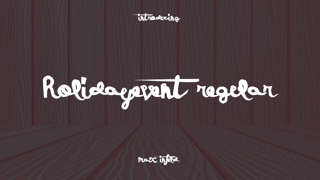 HolidayEvent Regular Font Sample Images  1