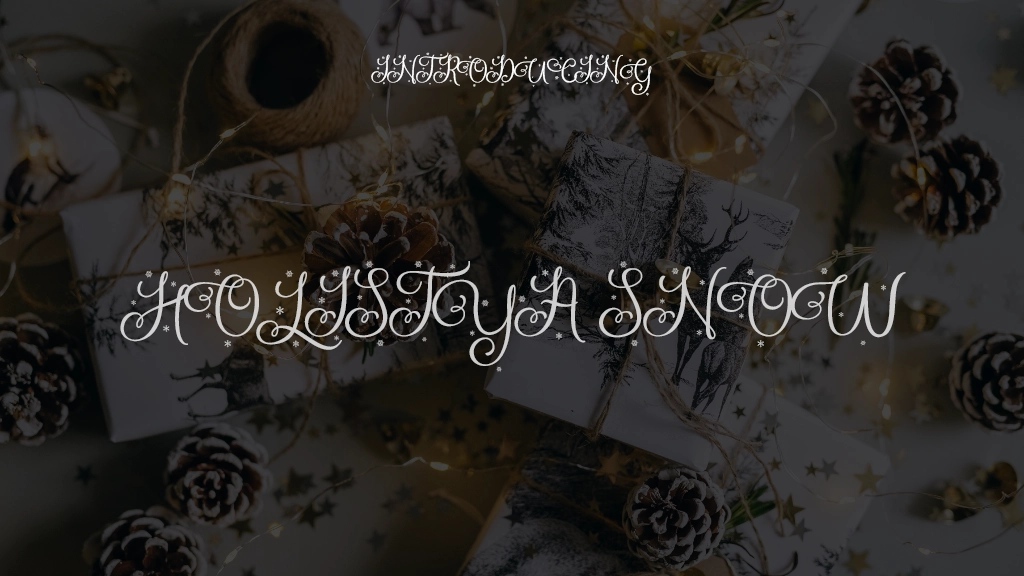 Holistya Snow Font Sample Images  1