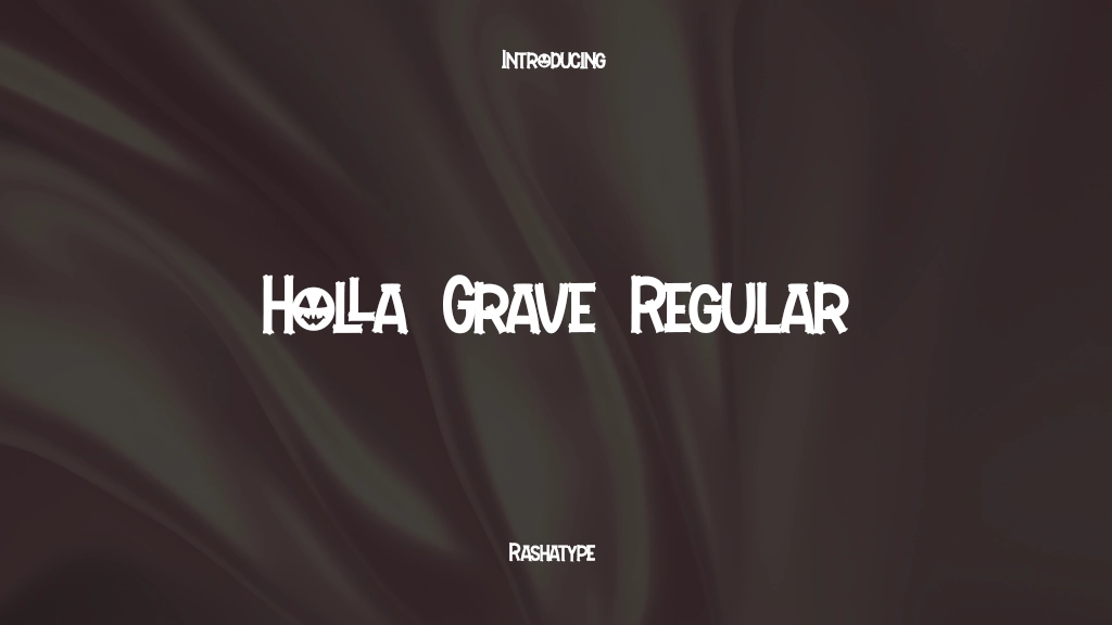 Holla Grave Regular Imagens de amostra de fonte  1