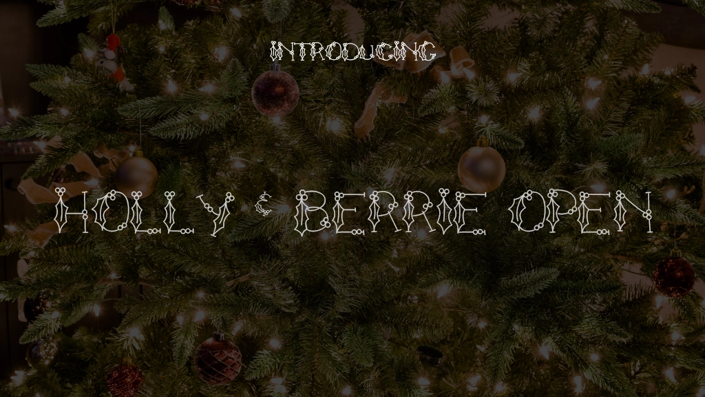 Holly & Berrie Open Font Sample Images  1