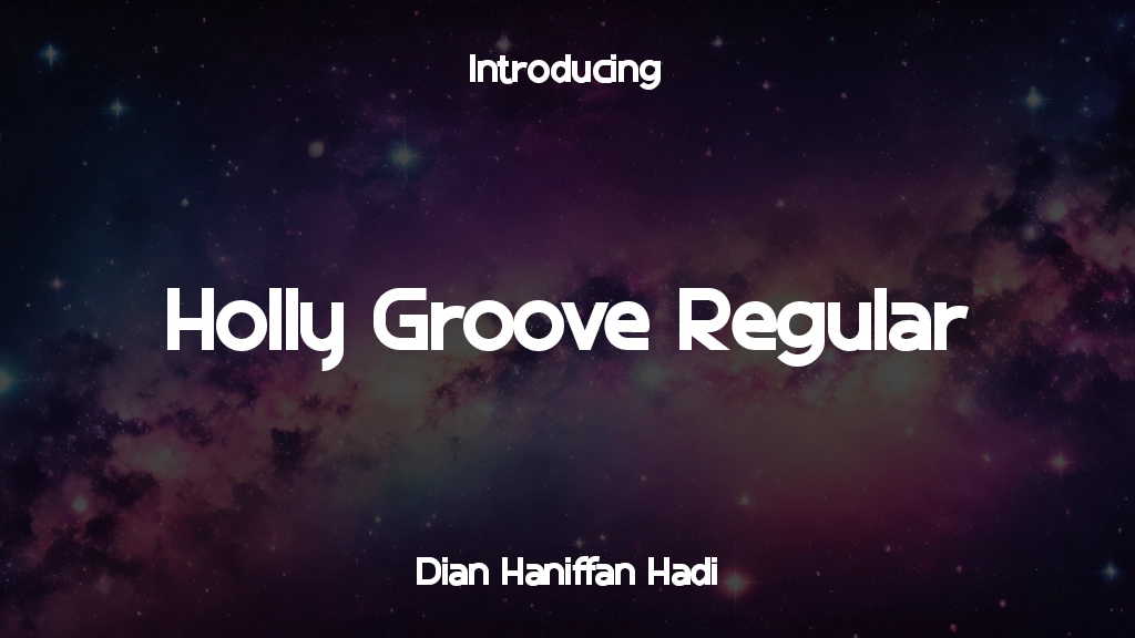 Holly Groove Regular Imagens de amostra de fonte  1