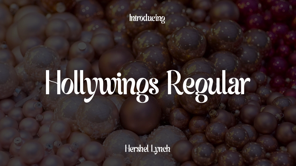 Hollywings Regular Font Sample Images  1