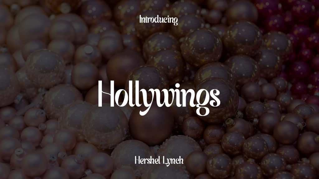 Hollywings Font Sample Images  1