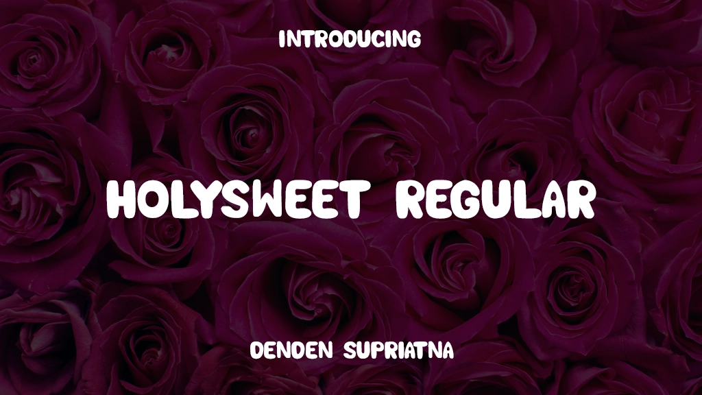 HOLYSWEET Regular Font Sample Images  1