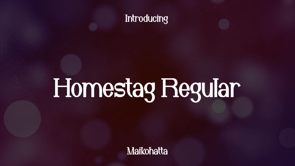 Homestag Regular Font Sample Images  1