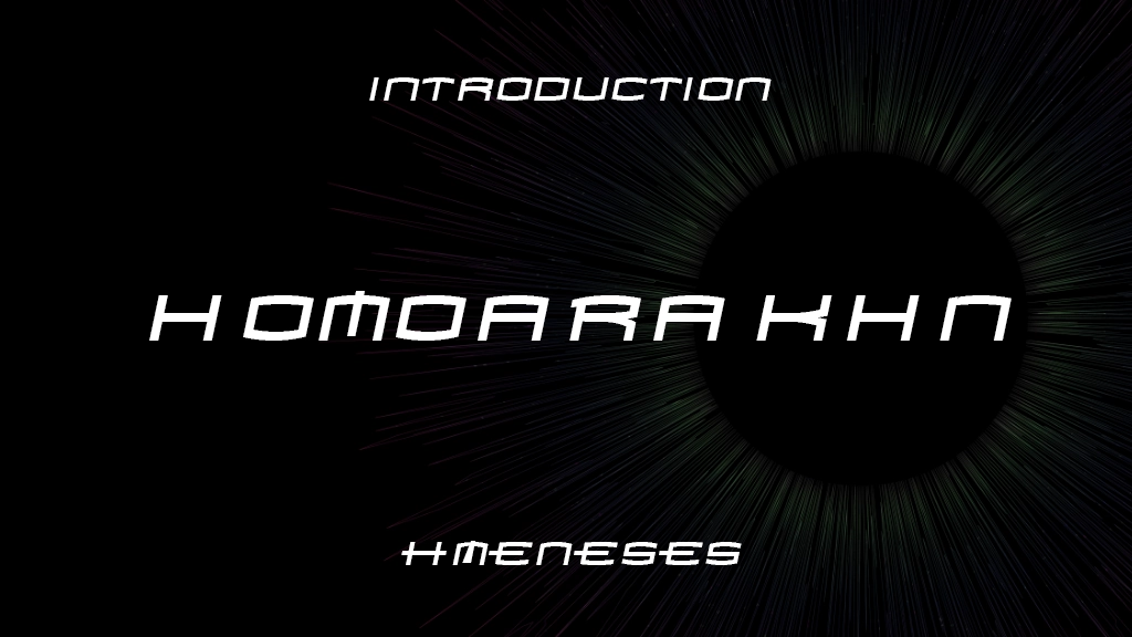 Homoarakhn Font Sample Image 1