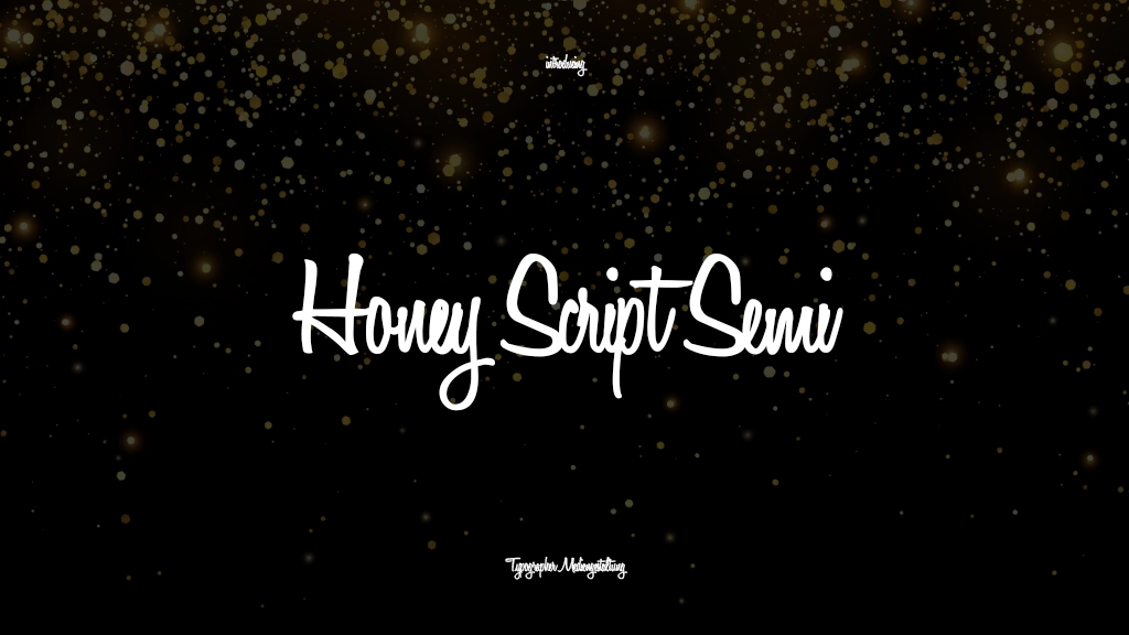 Honey Script Semi Font Sample Images  1