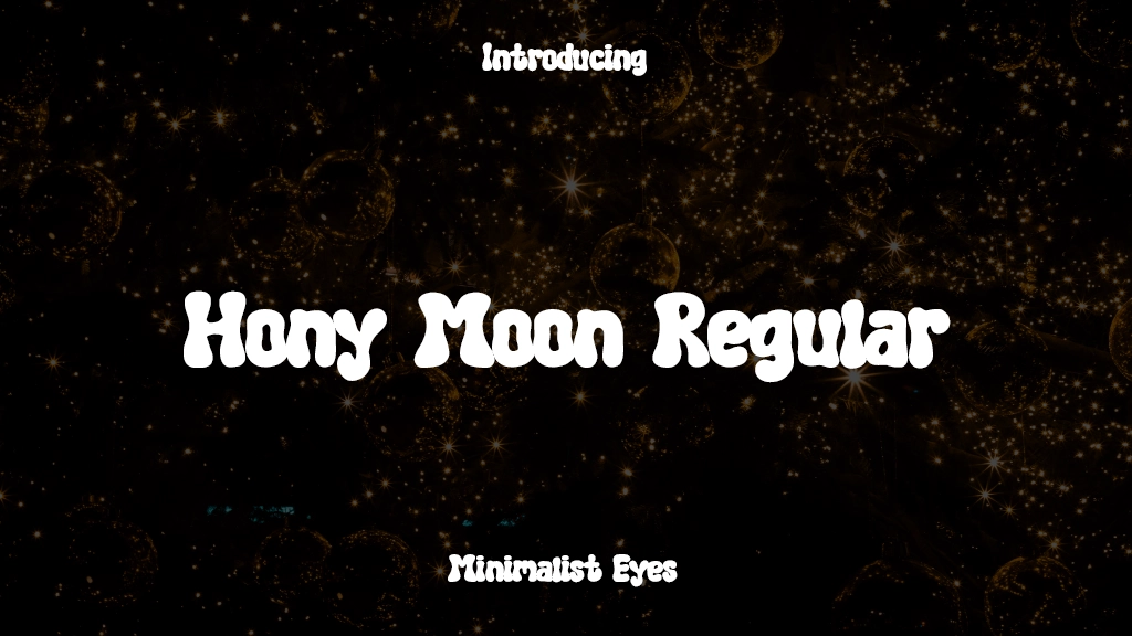 Hony Moon Regular Images d’exemples de polices  1