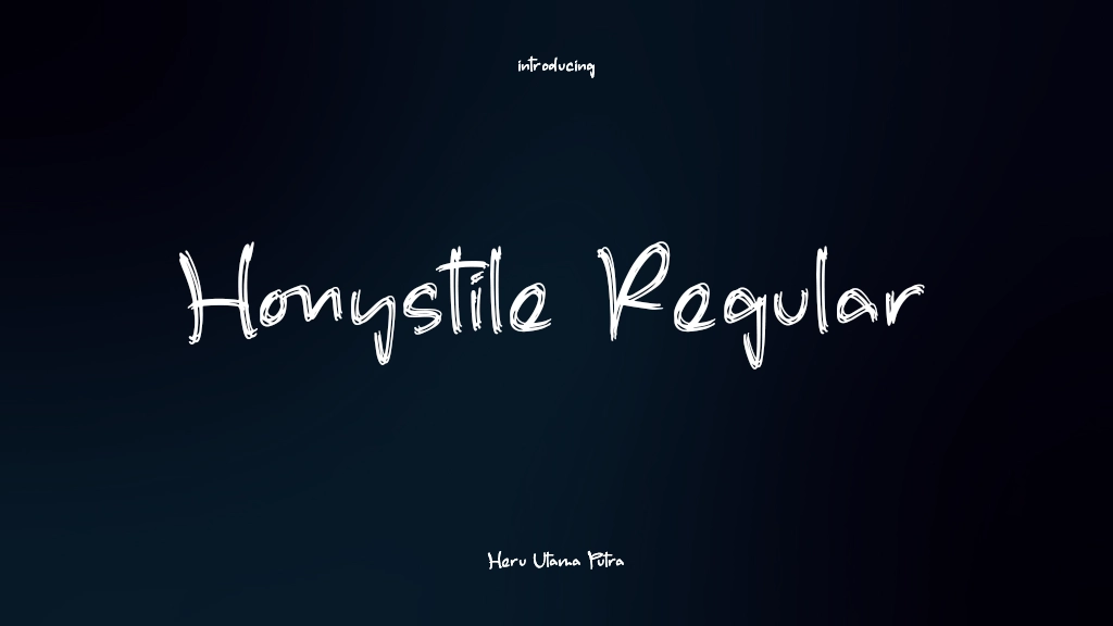 Honystile Regular Font Sample Images  1