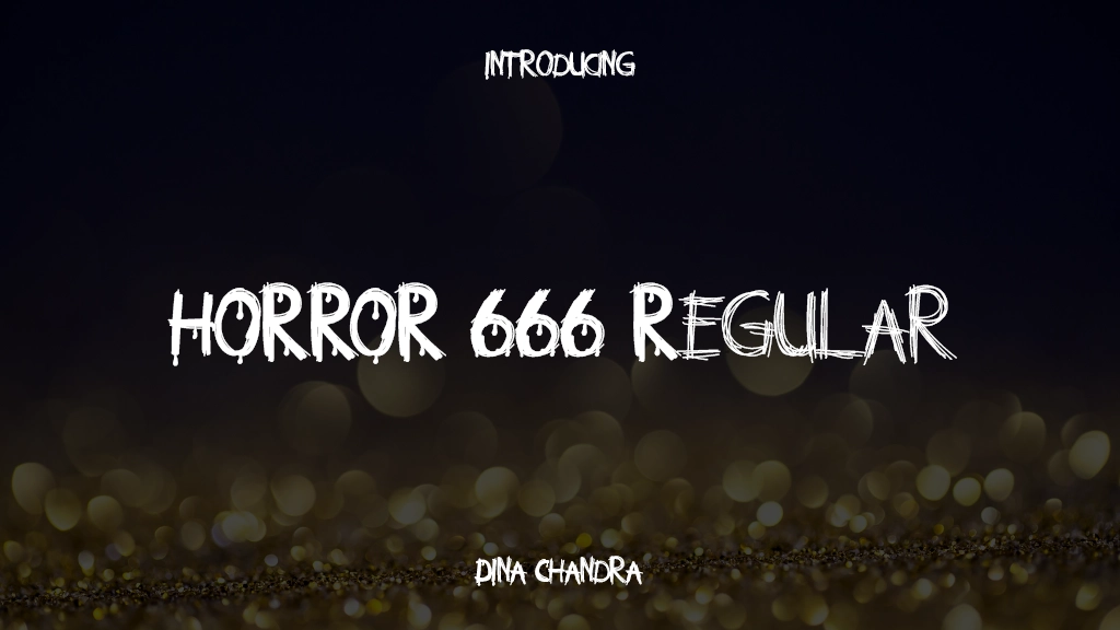 HORROR 666 Regular Font Sample Images  1