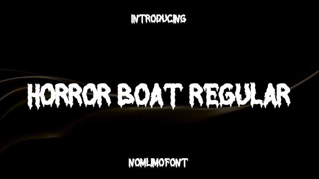 Horror Boat Regular 字体样本图像  1