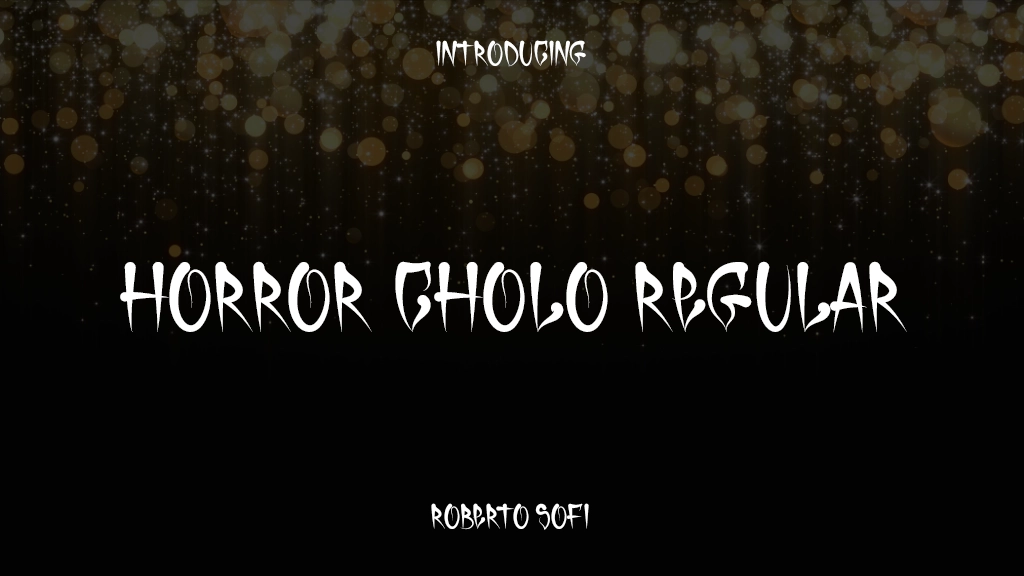 Horror Cholo Regular Beispielbilder für Schriftarten  1