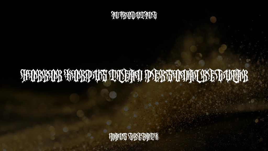 Horror Korpus Clean PERSONAL Regular Font Sample Images  1