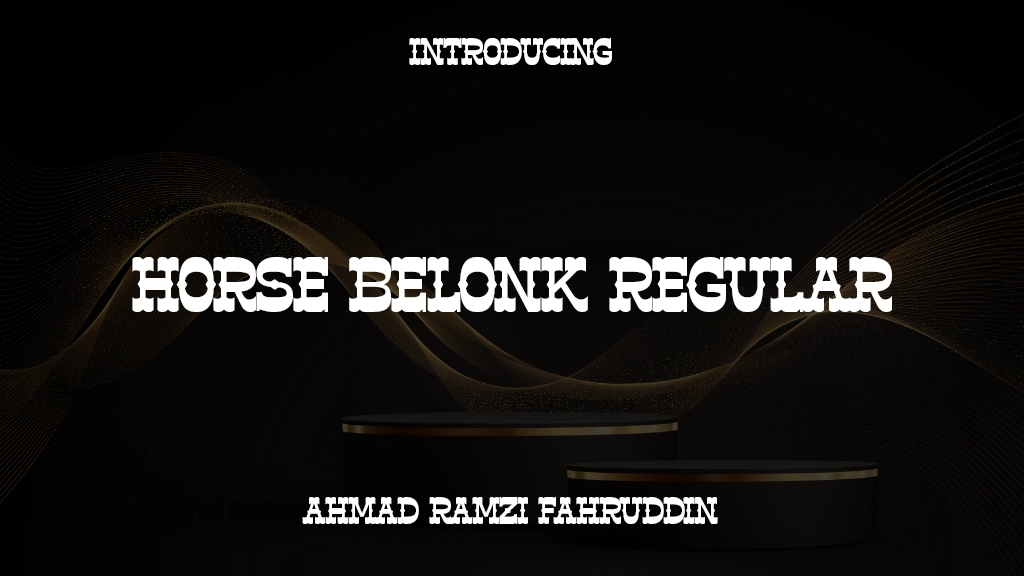 Horse Belonk Regular Images d’exemples de polices  1