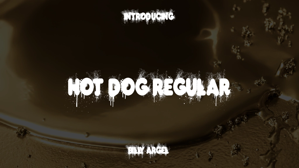 HOT DOG PERSONAL USE Regular Imagens de amostra de fonte  1