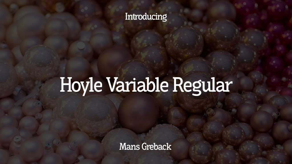 Hoyle Variable PERSONAL USE Regular Font Sample Images  1